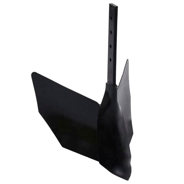 Berkfield Tiller Plough Attachment Black Metal
