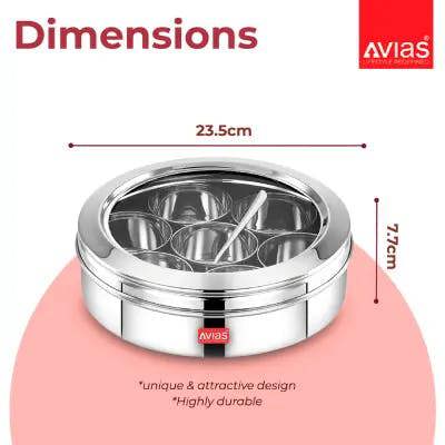 Avias SS Utensils - Avias Spice Box Elegant GL (Medium)