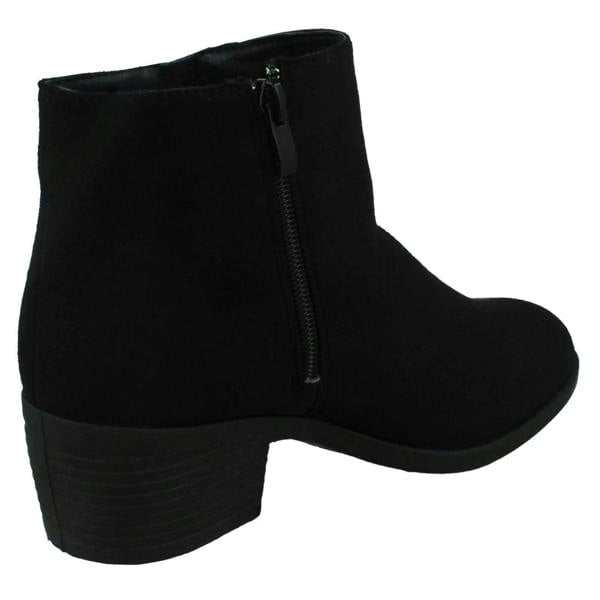 Spot On Ladies Spot On Mid Heel Ankle Boots F51168