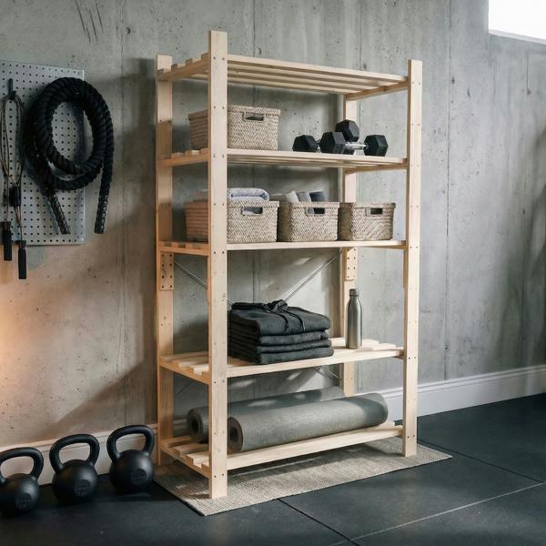 Core Products 5-Shelf Freestanding Storage Rack Unit, Heavy-Duty