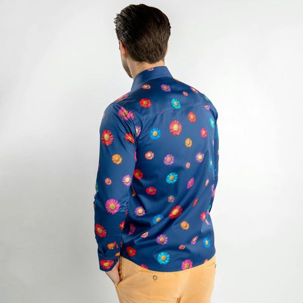 DAISY FLOWER PRINT SHIRT - Premium Men's Patterned Shirt by Claudio Lugli | Bold Design, Tailored Fit, Best Printed Shirts