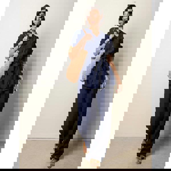 Blue Vanilla Two Piece Belted Co-Ord Set