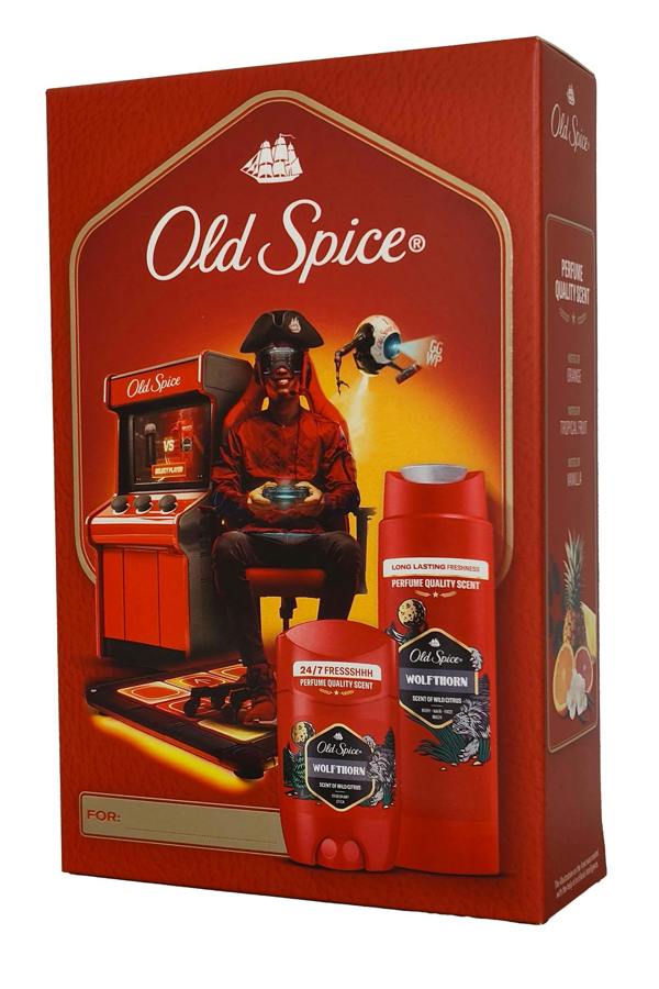 Old Spice Wolfthorn Old Spice Set - Shower Gel/Shampoo 250ml Deodorant Stick 50ml Old Spice