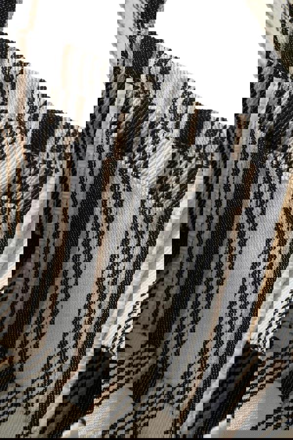 Striped Canvas Beach Bag