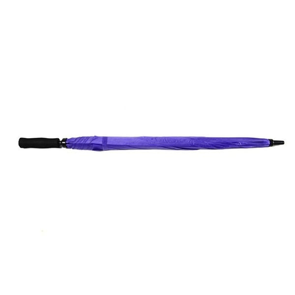 Purple Plain Cheap Golf Umbrella UK Flat Lay Closed