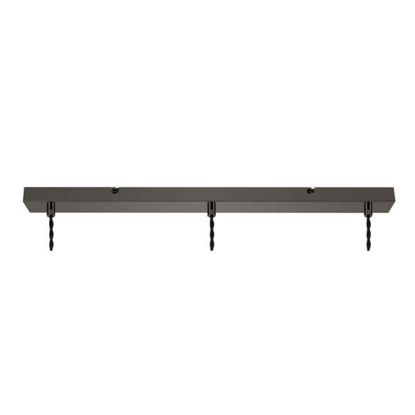 COSYLYTE Marlo 3 Light Smoky Glass Bar Pendant Light
