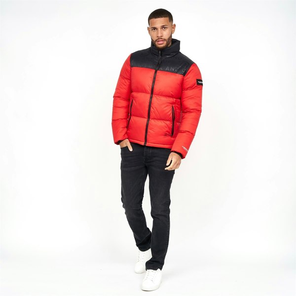 Duck and Cover Synmax Quilted Jacket Red