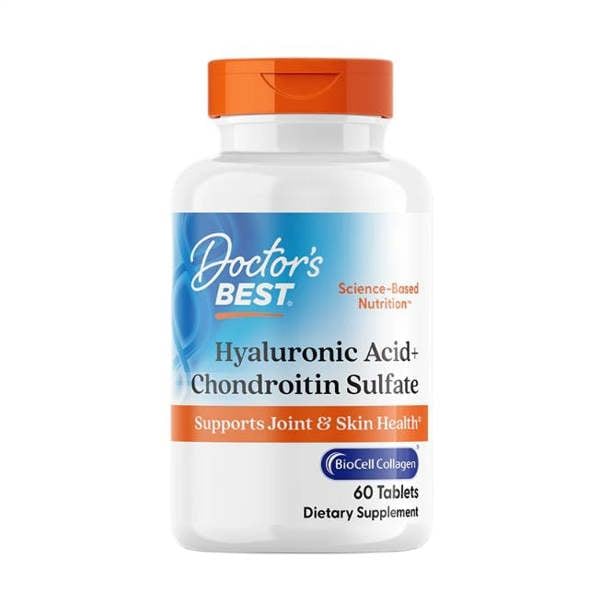 Doctor's Best Hyaluronic Acid + Chondroitin Sulfate with BioCell Collagen - 60 tablets