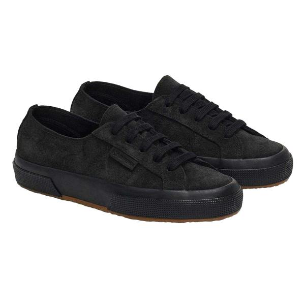 Superga Womens/Ladies Flesh Out Suede Trainers - Full Black