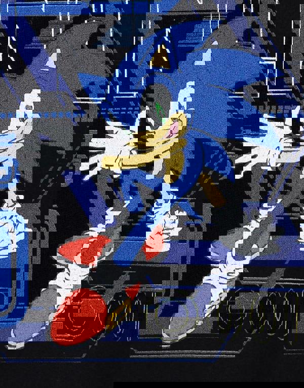 Sonic the Hedgehog Boys Black Let's Go Hoodie