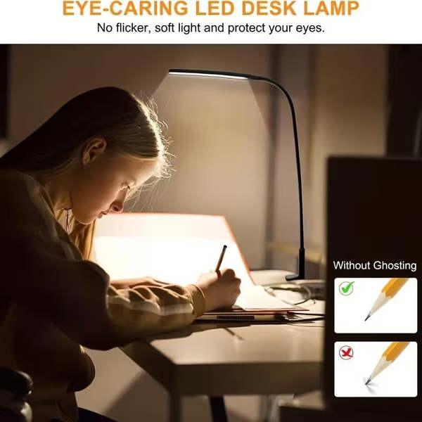 Dyzi Flexible LED Desk Lamp with Clip USB Powered