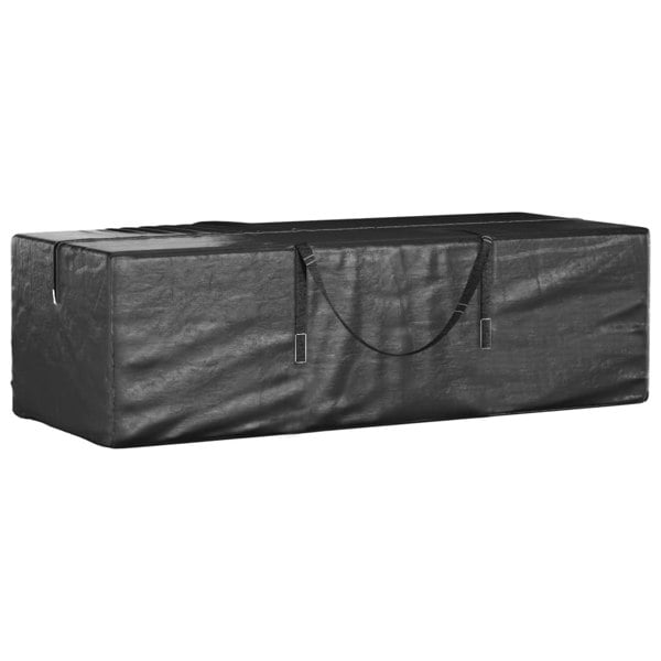 Berkfield Garden Cushion Storage Bag Black 135x40x55 cm Polyethylene