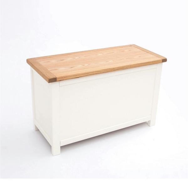 Cabinet Bits Lovere Off White Blanket Box Ottoman