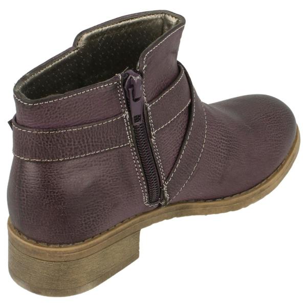 Spot On Girls Spot On Buckle Strap Ankle Boots