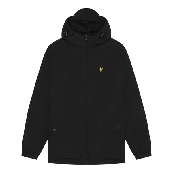 Lyle & Scott Mens Hooded Full Zip Jacket - Jet Black