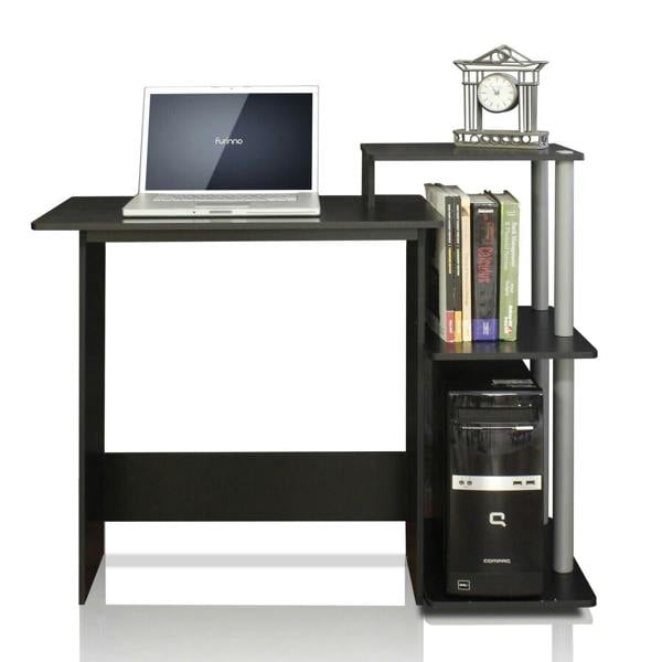 WALPLUS Premium Desk | Efficient Home Laptop Notebook Computer Desk,Black/Grey, /GY for Smart Space Utilization | 11192BK