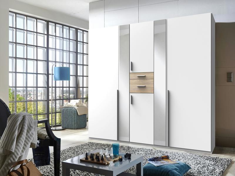 Odessa Oak 5 Door Wardrobe