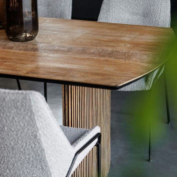 Hemming & Wills 240cm Reclaimed Teak Dining Table - Vichy Collection