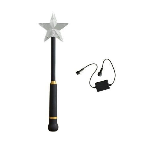 Samuel Alexander 33cm Battery Operated Light up Black Remote Control Magic Wand with Connector