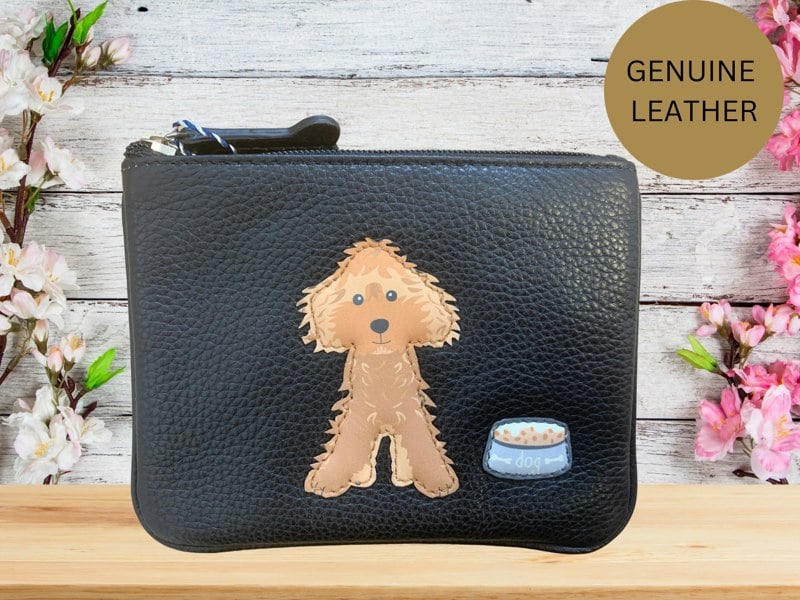 Mala Leather Cockapoo Dog Coin & Card Leather Purse