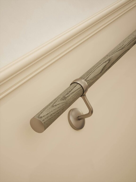 Handrails Direct Wappenbury Grey Straight Flight Handrail
