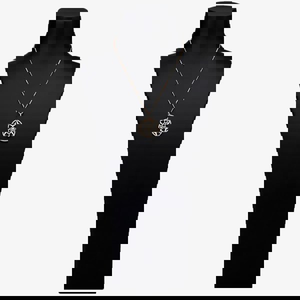 Rosa Lea Pave Flower Mandala Necklace AE-950705NA