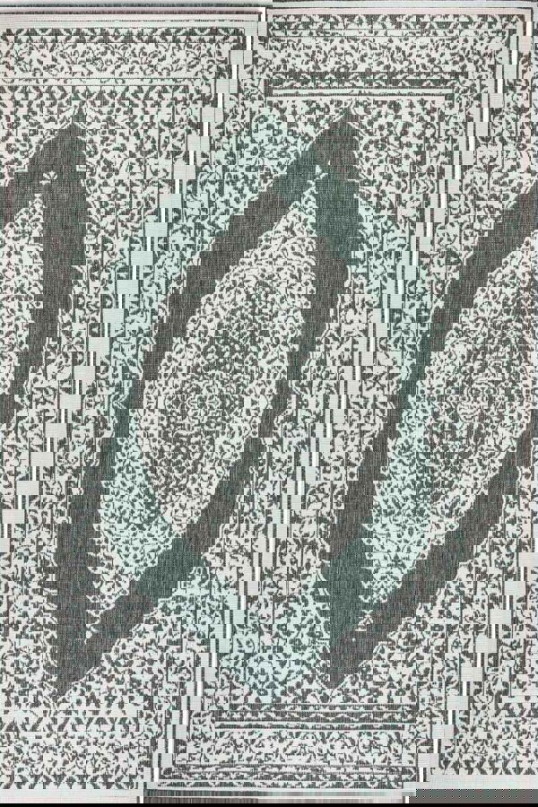 Meekly Indoor & Outdoor Reversible Green Rug