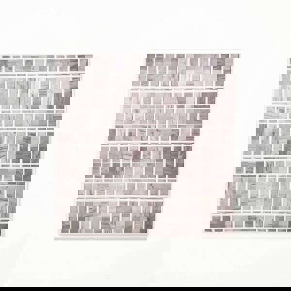 WT1593 - Picasso Grey Marble Mosaic Wall Tile Sticker Set - 15 x 15 cm (6 x 6 in) - 24 pcs