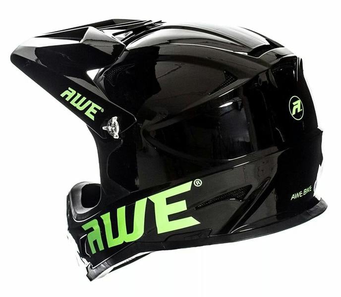 AweBlast 16+/Adult BMX/Downhill/Full Face/Enduro Bike Helmet 56-58cm Black