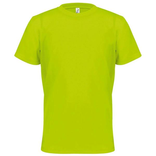 SOLS Childrens/Kids Sprint Sports T-Shirt - Neon Yellow