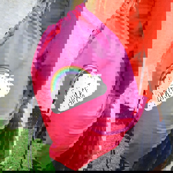 Personalised Memento Company Personalised Rainbow Pink Kit Bag