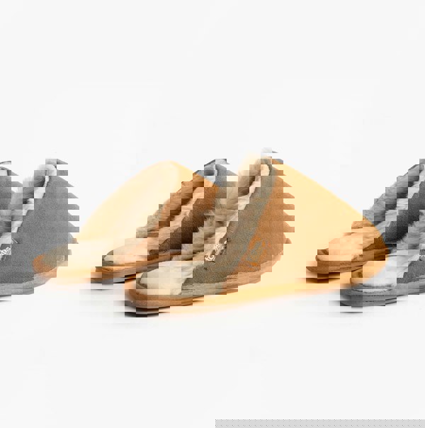 Totes Isotoner REAL SUEDE MULE Womens Slippers Tan