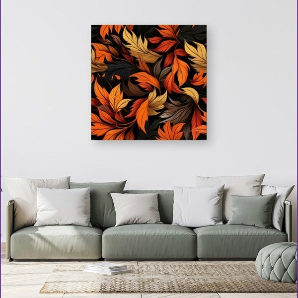 Warren Reed Autumn Leaves Design Canvas