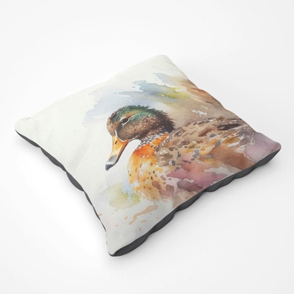 Warren Reed Mallard Watercolour Floor Cushion