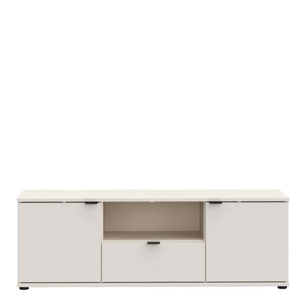 Furniture To Go Ganymede TV Unit with Open Shelf, Drawer & 2 Doors in Sand