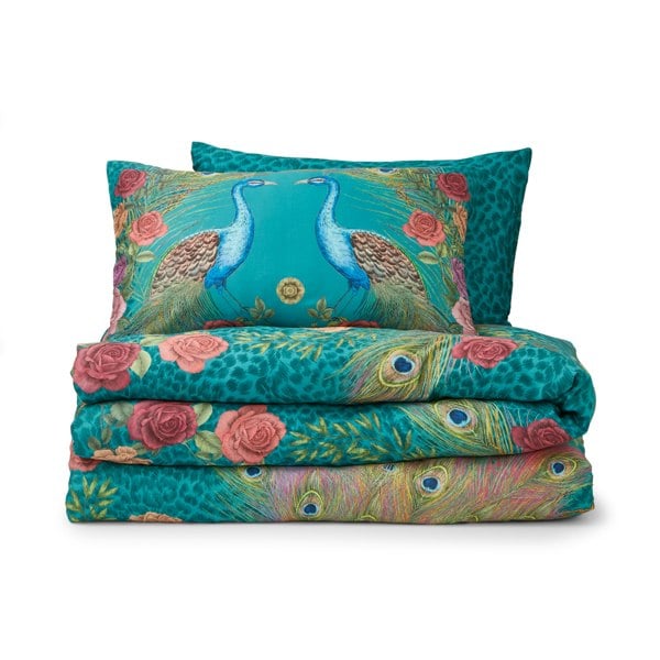 Matthew Williamson Xanadu Peacock 200 Thread Count Cotton Sateen Duvet Cover Set
