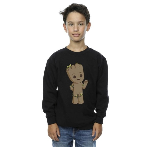 Marvel Boys I Am Groot Cute Groot Sweatshirt - Black