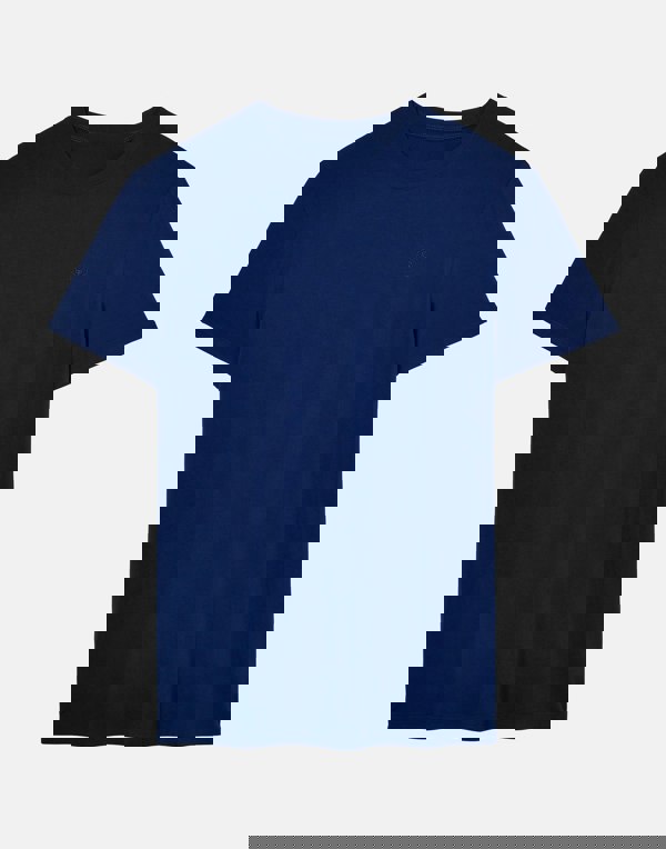 British Boxers Two-pack Men's Bamboo T-Shirts – Royal Blue & Navy