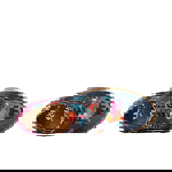 Embassy London The Artist - Navy & Pink & Infinity - Women's leather lace-up shoe with brogue detailing