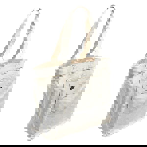 Hugo Becky Canvas Tote Bag - White - 