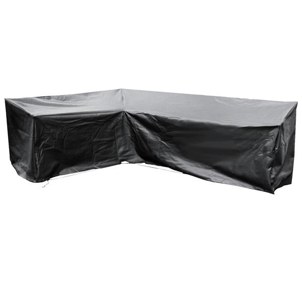 ezbreathe xl left l shape sofa cover in black