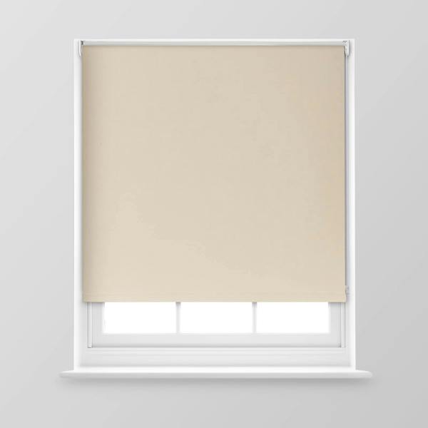 A.Unique Home Trimmable Blackout Roller Blind - 5FT - CREAM - 150cm(W) x 170cm(L)