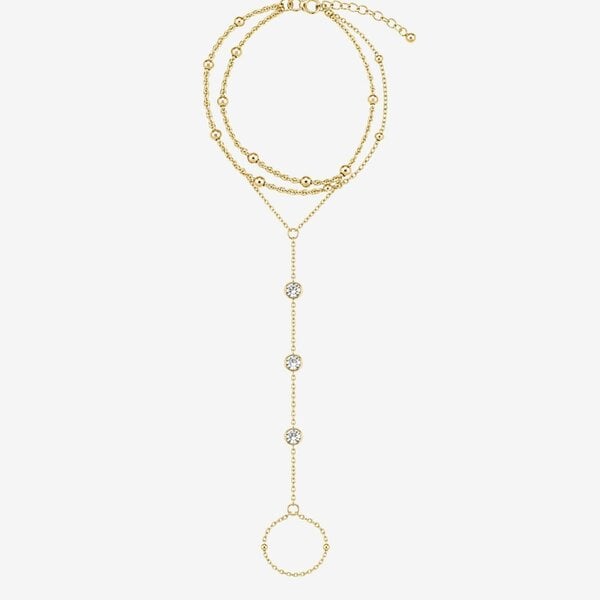 Uchi & Soto Enso Gold and Stone Hand Chain