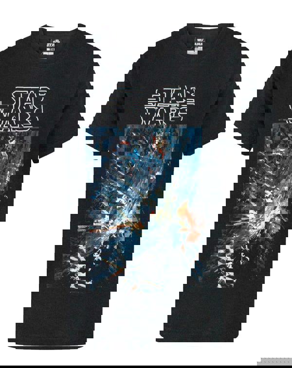 Star Wars Boys Black Death Star Short Sleeved T-Shirt