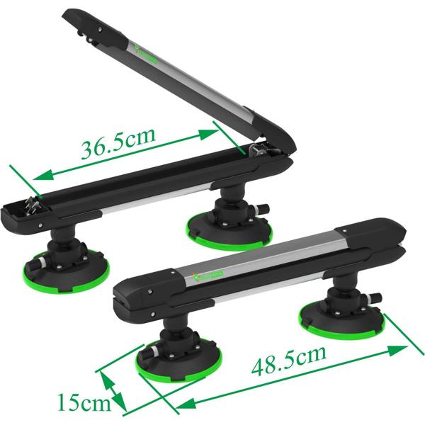 TreeFrog 365 Ski Snowboard Carrier Rack Suction Mounted Roof Rack Universal Fit