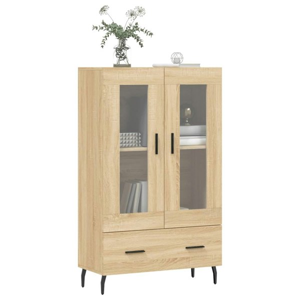 Berkfield Highboard Sonoma Oak 69.5x31x115 cm Engineered Wood