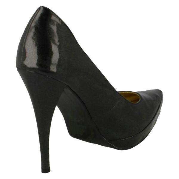 Spot On Ladies Spot On Pointed Toe Court Shoe