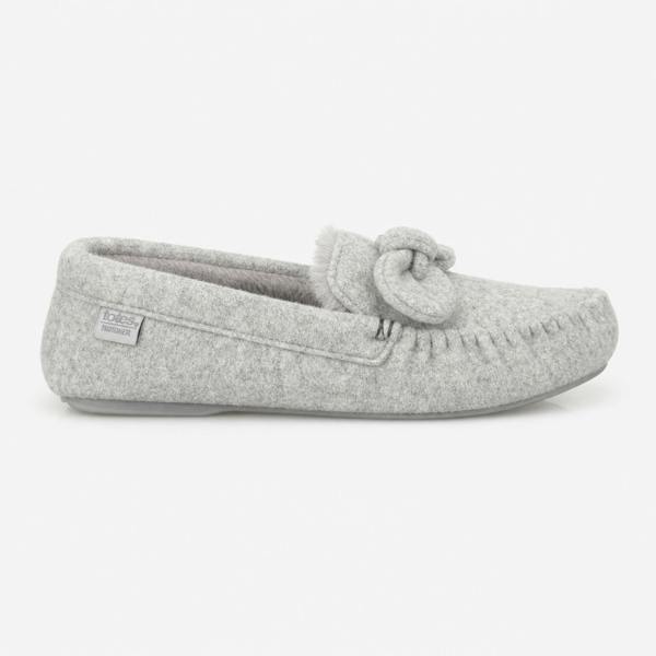 Totes BRUSHED MARL MOCCASIN Moccasins Moccasins   in  Grey