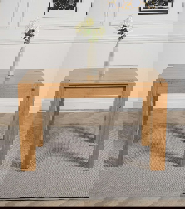 That's Furniture Kuba Chunky Solid Oak Dining Table - 125cm