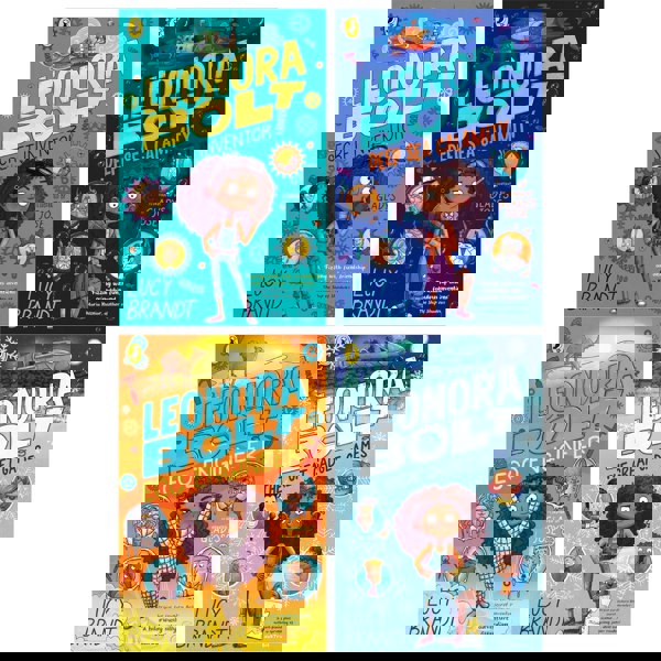 Leonora Bolt Series 4 Books Collection Set by Lucy Brandt (Secret Inventor, Deep Sea Calamity, Eco Engineer, The Great Gadget Games)